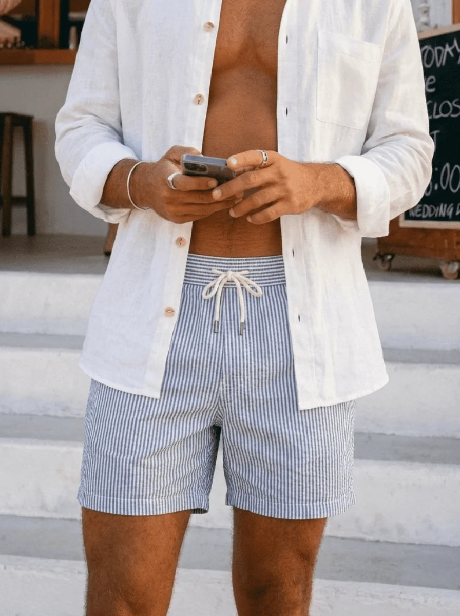Virello Striped Swim Shorts