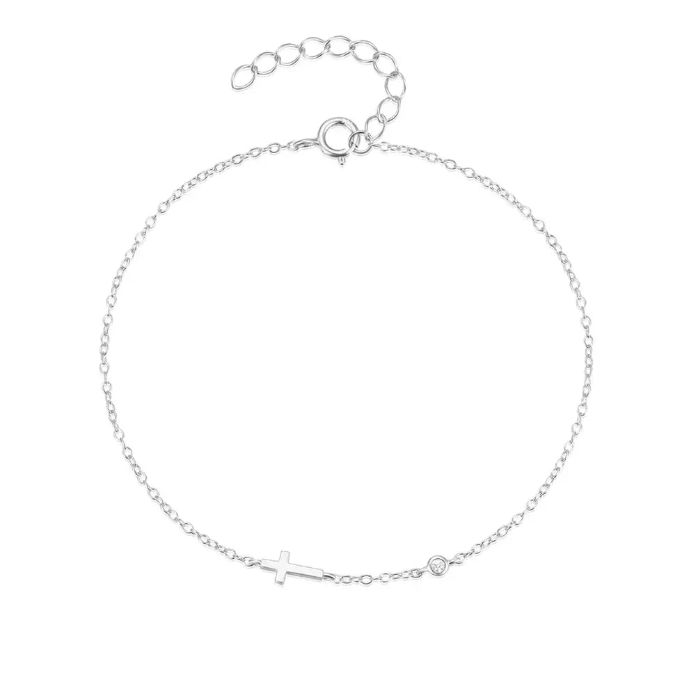 Elegante Silberne Armkette