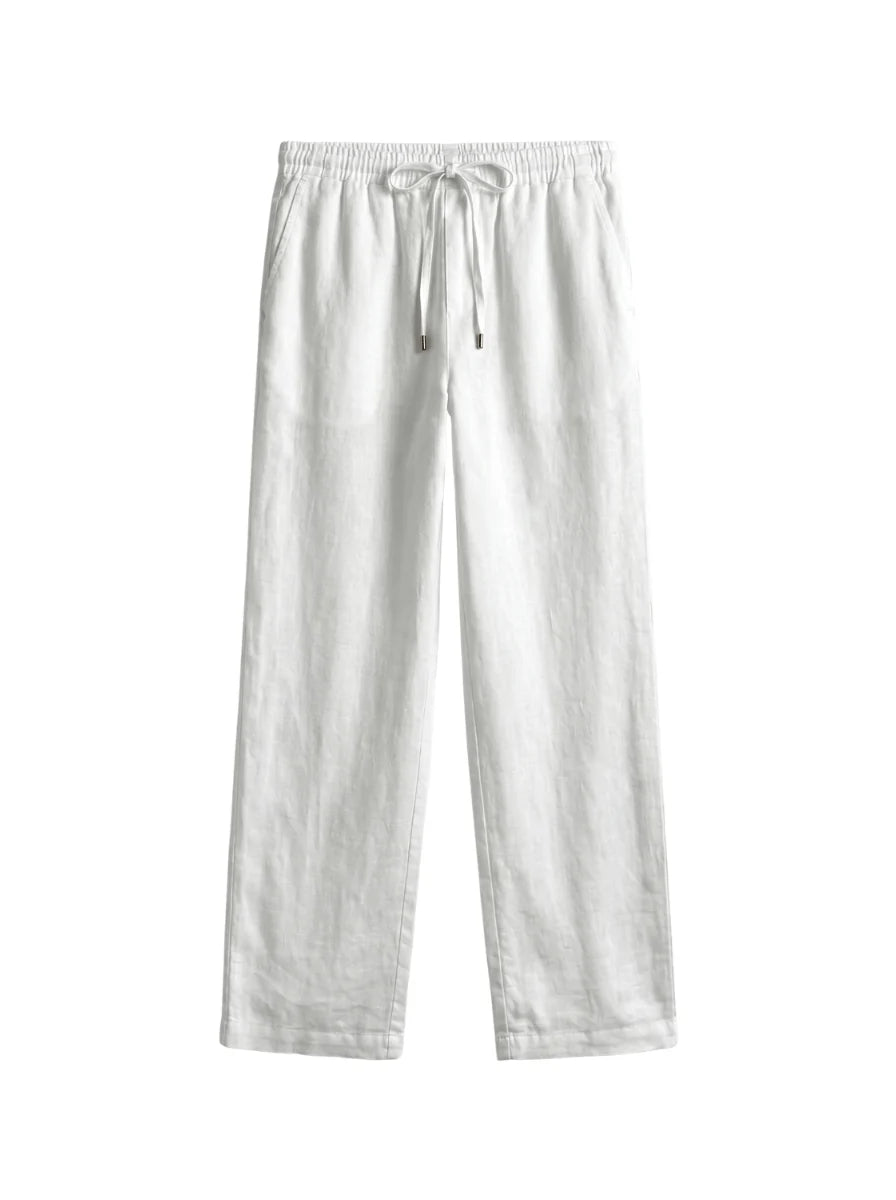 Leinen Hose Weiß