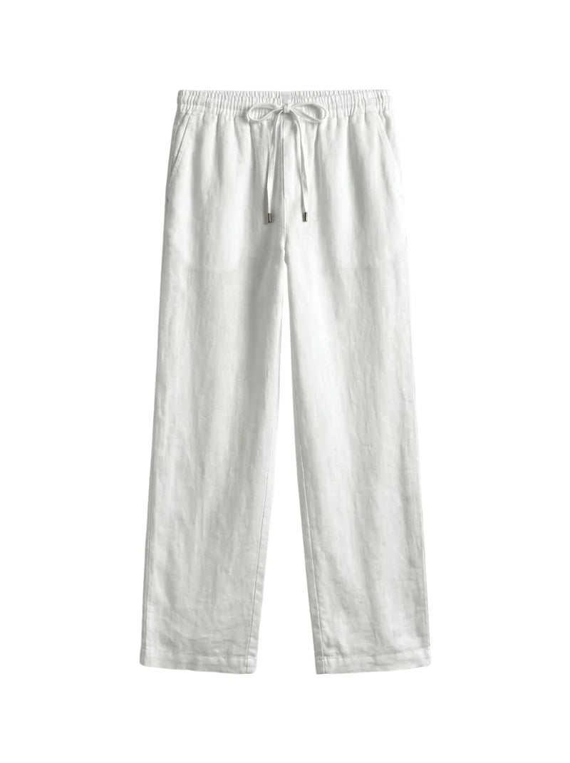 Leinen Hose Weiß