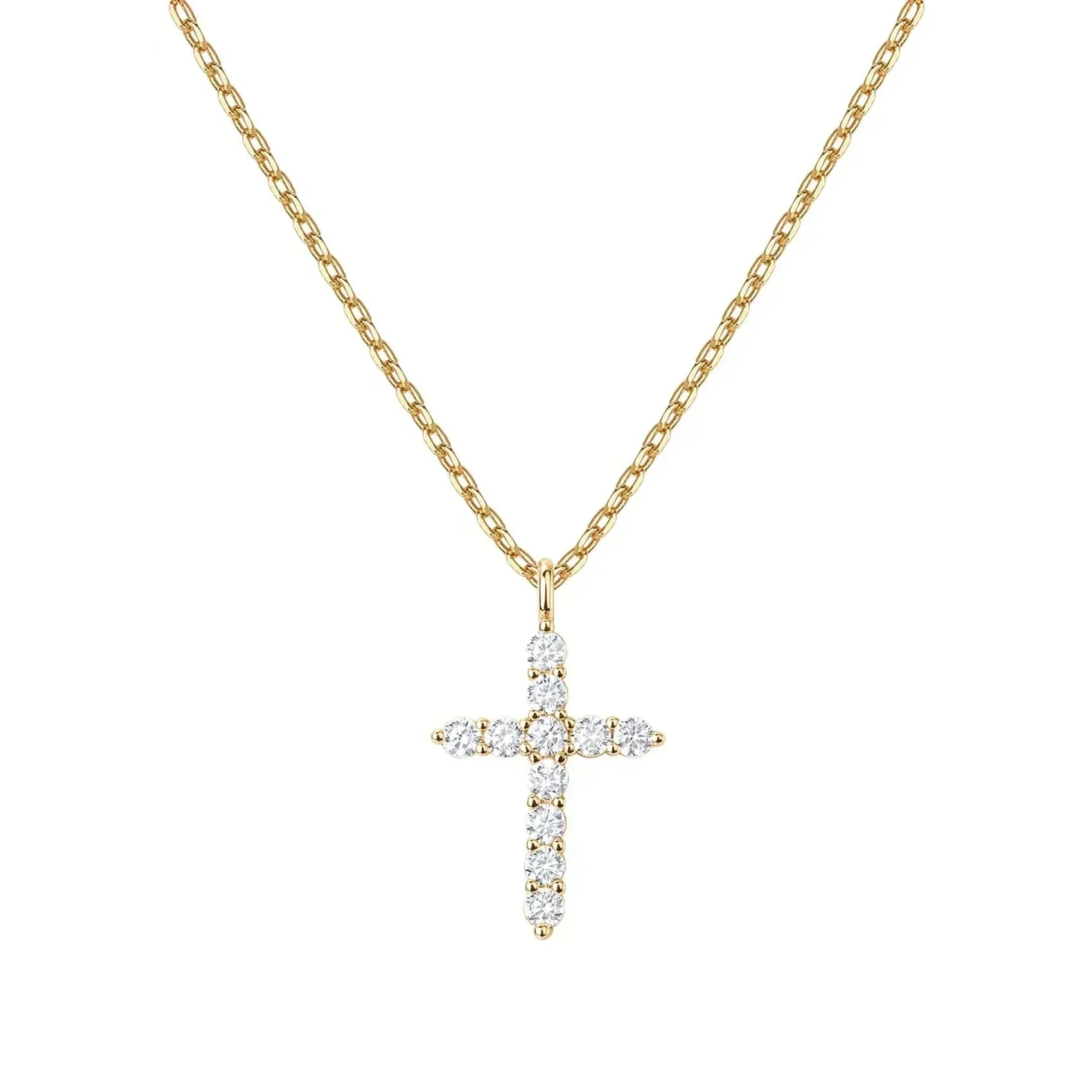 Elegante Goldene Kreuzkette